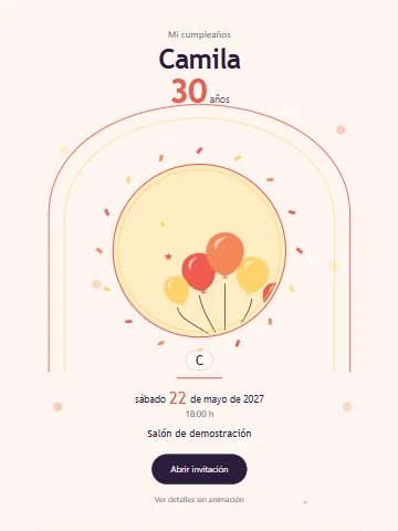 Vista previa de Pabellón de globos