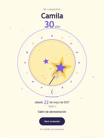Vista previa de Estrellas de cumpleaños