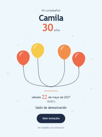 Vista previa de Globos al cielo